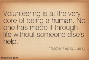 Volunteering.... 